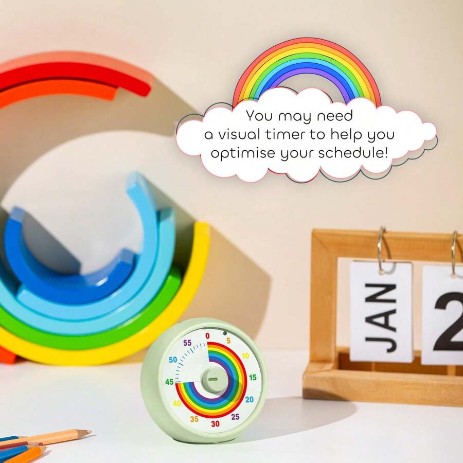 Visual Timer 60-Minute Countdown Timer For Classroom Office Kitchen ...