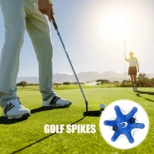 20pcs New Golf Spikes, Wear-Resistant , Quick Twist Golf Spikes With Hole And Low Tooth Rotate Design - Multicolor - View 5