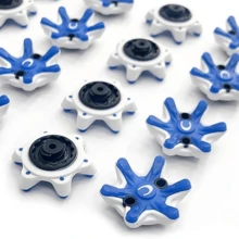 20pcs New Golf Spikes, Wear-Resistant , Quick Twist Golf Spikes With Hole And Low Tooth Rotate Design - Multicolor - View 2