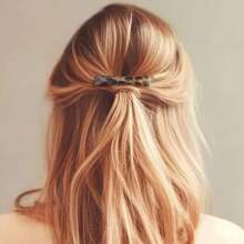 4 piezas de Elegantes pinzas de pelo lineales clásicas a presión para mujer, pinzas de pelo para coleta