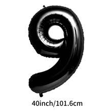 X WOTP 40 Inch Large Numbers Balloon, Foil Mylar Big Number Balloon For Birthday Party Supplies Decorations,