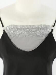 1 cái/2 cái/3 cái Bộ đồ lót nữ màu trơn đỏ/đen/xám/trắng/nâu có thể điều chỉnh độ dài, cổ áo có thể tháo rời gợi cảm (có thể sử dụng với video), thích hợp cho trang phục không dây, áo hai dây, trang phục dự tiệc - màu đặc - Xem 18