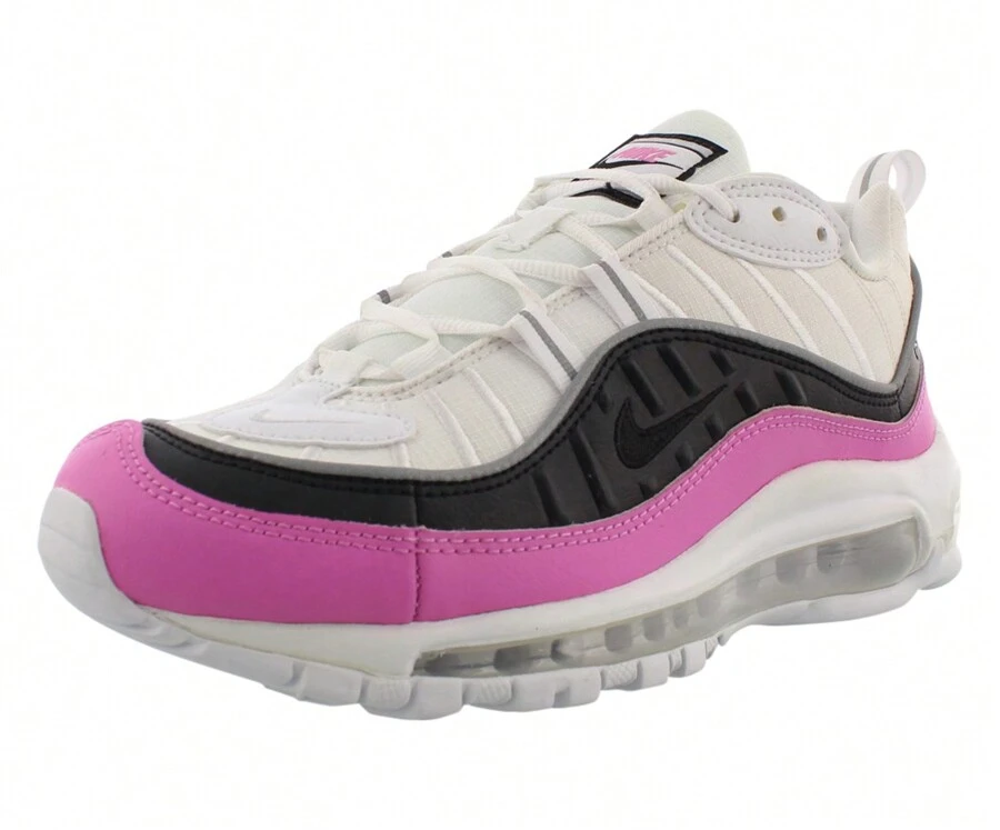 Nike Air Max 98 Se Womens Shoes - White/Black/China Rose - View 1