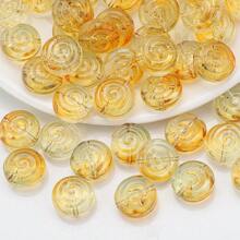 30 Peças Contas Espaçadoras de Cristal de Vidro Coloridas Eletrodepositadas no formato de Pirulito Candy de 12mm e Golfinho de 11*16mm, Material de Artesanato de Joias DIY para Colar, Pulseira, Brinco, Presentes de Feriados e Aniversário