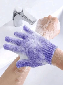 2/8 stuks exfoliërende douchehandschoenen, dubbelzijdige exfoliërende herbruikbare handschoenen, exfoliërende douchehandschoenen, bodyscrubhandschoenen, douchehandschoenen exfoliërende lichaamsreinigingstools