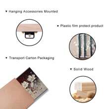 1pc Charming Forest Glow Product Gift For Family, High-Definition Printing With Frame Suitable For Office, Bedroom, Kitchen, Living Room, Elegant Style, Light Luxury, High-End Feeling