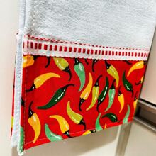 Kit Pano de prato grande com barrado 100% algodão pano de cozinha premium