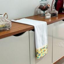 Kit Pano de prato grande com barrado 100% algodão pano de cozinha premium