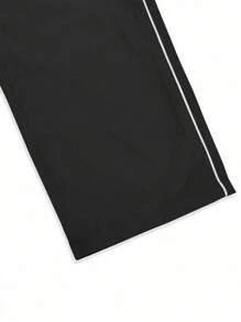 قطعة واحدة سراويل بتصميم بسيط وكاجوال للمراهق الصبي، موضة الشارع، خريف/شتاء