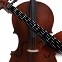 Cello Fretboard Note Stickers | Viola Fingerboard Position Stickers | Violin Fretboard Note Scale Stickers - Multicolor - View 7