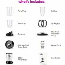 NutriBullet by MagicBullet - Batidora, Plateada, Pequeña - 1 - Ver 8