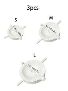 1 pieza/3 piezas Molde de Masa para Empanadillas Blanco, Molde para Empanadillas, Molde DIY para Empanadillas, Dispositivo Fabricante de Empanadillas, Prensa de Masa, Fabricante de Empanadillas Rápido y Fácil, Molde de Plástico para Empanadillas con Forma Perfecta, Fabricante Manual de Empanadillas, Molde de Plástico para Empanadillas, Clip Rápido para Empanadillas, Seguro para Lavar en Lavavajillas, Herramienta DIY Ideal para Hacer Calzones, Empanadillas, Empanadas, Tartas, Raviolis, etc.