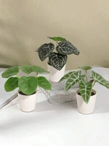 3 件/套仿真花盆、人造植物、人造花、房间、书桌、花园装饰、房间装饰用品、学校宿舍办公室装饰、户外派对活动节日生日派对装饰、礼物、家庭入口酒店餐厅客厅卧室婚宴厨房花园装饰、春夏装饰 - 彩色 - 查看 7