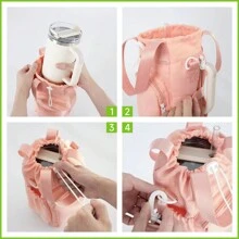 New Stylish Insulated Water Bottle Sleeve Cover Bag, Waterproof Carrying Case For /Sports Bottle, Home Use, Back To School Supplies