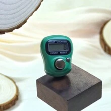 1 pieza Contador de anillos electrónico, Contador digital portátil para aliviar el estrés, para oración, entrenamiento, yoga, conteo, contador de anillos para dedos, estilo de anillo con pantalla digital y conteo electrónico