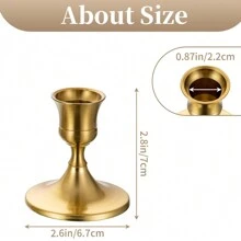 Luxury European Retro Brass Household Candle Stand Decoration, Metal Candlelight Dinner Table Candle Cup, Home Decoration Candle Stand, New Year/Birthday/Newlyweds/Christmas/Thanksgiving Gifts Graduation