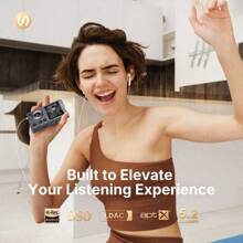 Surfans F20 HiFi MP3 Player With Bluetooth Lossless DSD High Resolution Digital Audio Music Player High-Res Portable Audio Player With 32GB Memory Card Support Up To 256GB - grayishblack32GB1 - View 2