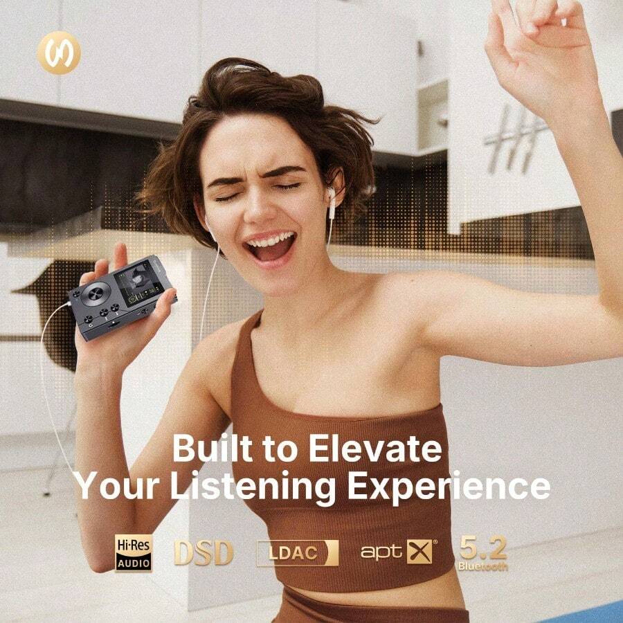 Surfans F20 HiFi MP3 Player With Bluetooth Lossless DSD High Resolution ...