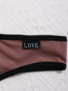 5 Packs Women's Multi-Color Thongs, Casual And Comfortable Mid-Stretch Low-Waist Bound Briefs