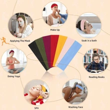 5pcs/10pcs Women's Non Slip Headband - Women's Fashion Sports Headband, Soft Fabric Elastic Headband, Suitable For Women's Fitness, Yoga, Running, Facial Cleaning Home Bathroom Decor Fall Decor Back To School Hair Accessaries