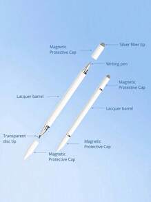 3-In-1 Multifunctional Electronic Stylus Pen - Magnetic Attachment, Compatible With Smartphones, Tablets, IPads For Writing, Drawing, Clipping, Touch-Screen Operation