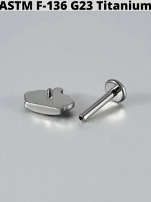 1PC G23 Titanium Bat Internal Thread Labret Lip Rings Pumpkin/Sword Ear Cartilage Tragus Helix Earring Lobe Piercing Jewelry - Titanium Plating Original Color - View 8