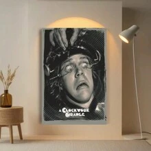 A Clockwork Orange Canvas Print -  Disturbing Imagery Classic Film Poster, Ideal For Cinema Buffs, Alternative Room Decor, Or Unique Home Gallery