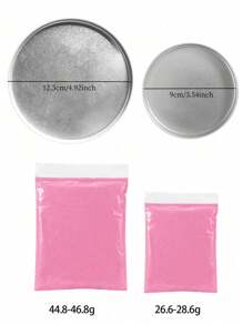 (S套装=1包印泥（25g）+1个支架+1个S号圆形模具) / (M套装=1包印泥（45g）+1个支架+1个M号圆形模具) / 套装=（S套装+M套装）/ 宝宝百日/1岁生日礼物，新生儿成长纪念，宝宝手印脚印粘土造型套装（不含丝带），S模具直径9cm，M模具直径12cm（模具形状随机） - 彩色 - 查看 10