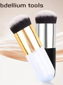 Pincel de Base com Topo Plano, Pincel de Maquiagem de Alta Qualidade para Grupos de Dança, para Líquidos, Misturas, Cremes e Pó, Ferramenta de Maquiagem Facial, Pincel de Base, Pincel Corretivo, Pincel de Blush, Pincel de Contorno, Pincel de Blush, Pincel de Bronzer, Pincel de Pó, Pincel de Base, Pincel de Blush