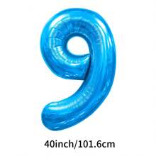 40 英寸大数字气球，铝箔聚酯薄膜大数字气球，适用于生日派对用品装饰，圣诞节