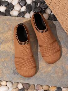 Women's Casual Flat Sports Shoes, Soft Breathable Non-Slip Shoes, Suitable For Outdoor Sports