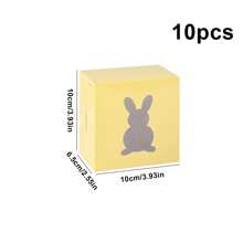 5 件/10 件带窗口的复活节饼干盒，适用于复活节假期糕点、甜甜圈、带透明窗口的饼干兔子、纸杯蛋糕、布朗尼、松露礼物 - 紙本 - 查看 19