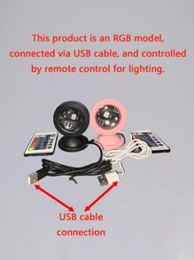 1 件 RGB 日落灯带遥控器，氛围灯，INS 摄影，装饰灯，卧室日落灯，床头投影台灯，日落黄昏灯，USB 供电，房间装饰节日礼物