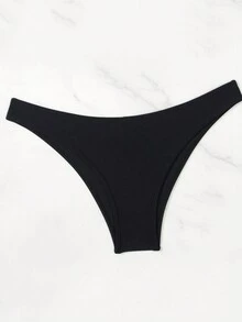 Latest Rhinestone Strap Sexy Solid Color 2 Pieces Bikini Set For Women, Beach Outfit, For Summer Vacation