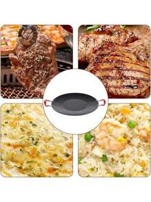 comal metálico antiadherente multi funcion cocina - Negro - Ver 6