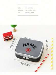 Custom Name Mini Outdoor First Aid Kit Bag, Nylon Medical Storage Bag, Travel Portable Medicine Organizer Emergency Kit First Aid Kits, Double Zippers Handy Pills Pocket For Travel Home Medicine Bag Medicine Storage Bag Medicine Organizer First Aid Kit First Aid Bag Travel Accessories Travel Organizer Travel Essentials Travel Stuff Travelling Bag College Vacation Cruise Summer Holiday Essentials For Outdoor Camping Hiking Hunting