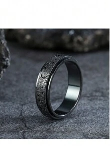 1pc Hollow Star Moon Stainless Steel Exquisite Ring,Special Gifts For Family And Friends