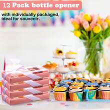 12 sztuk Złoty Kolor 1. Urodziny Otwieracze Do Butelek, Nadaje Się Na Prezent Urodzinowy Rocznicy, 1. Rocznica, Ujawnienie Płci I Preferencji Imprezy, Urodziny, Okazje Do Dawania Prezentów, Prezent Na Walentynki, Artykuły Kuchenne I Barowe, Upominki Na Imprezę, Dekoracje Pamiątkowe