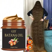 GZE巴塔那頭髮健康油|生巴塔那，消除分叉並增加光澤，巴塔那奶油護髮素濃密增韌 - 黑色 - 查看 2
