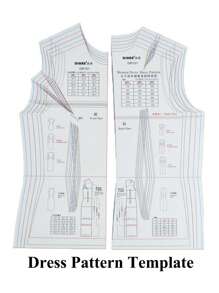 DIHAN 1 Set Professional Pattern Making Template Rulers For Dress Design – Multi-Size, Accurate, And Easy-To-Use For Designers And Tailors