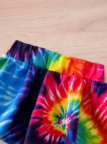 1 bộ quần áo bikini cho thú cưng kiểu dáng nghỉ hè nhuộm tie-dye. - Nhiều màu - Xem 6