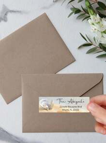 (100-1000 Etiquetas) 1.9cm*6.4cm Etiquetas personalizadas de dirección de remitente con diseño floral - Etiquetas de envío personalizadas de alto brillo en hojas - Pegatinas de remitente autoadhesivas para sobres con diseño de impresión nítida, autoadhesivas, de hoja plana (7 diseños), de Colorful Images Adhesive, sellado, sin planchar, multifuncional, exquisito ornamental, moderno, lindo, adorable personalizado, único regalo ideal para él, ella, familia, amigos, hija, artículos escolares