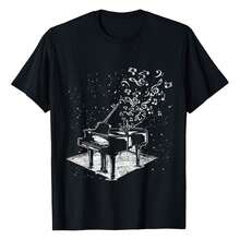 Classical Music Lover Musician Pianist Gift Piano T-Shirt Women's Cotton T-Shirt