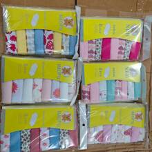 Pack Of 8 Multi-Colored Random Hair Cute Soft Baby Towels Feeding Towels, Baby Towels, - Multi-color Mixed Hair - View 4