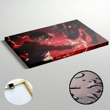 Framed-Anime Style Passionate Male Protagonist Canvas Art Creative Gift For Men - Framed - View 3