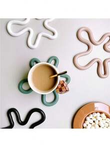 1 件厨房硅胶隔热垫 - 耐热、防烫、易于清洁，可安全处理热菜和炊具 - 彩色 - 查看 9