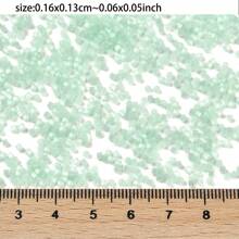 Approx. 1333pcs Glass Cat Eye Beads, 1.6x1.3mm Cylinder Shaped, DIY Jewelry Making For Earrings, Bracelets, Necklaces