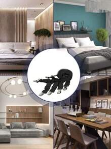 1pc Random Color Sheet Clip, Black Nylon Non-marking Bed Sheet Fixer, For Bedding