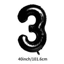 X WOTP 40 Inch Large Numbers Balloon, Foil Mylar Big Number Balloon For Birthday Party Supplies Decorations,