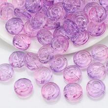 30 Peças Contas Espaçadoras de Cristal de Vidro Coloridas Eletrodepositadas no formato de Pirulito Candy de 12mm e Golfinho de 11*16mm, Material de Artesanato de Joias DIY para Colar, Pulseira, Brinco, Presentes de Feriados e Aniversário